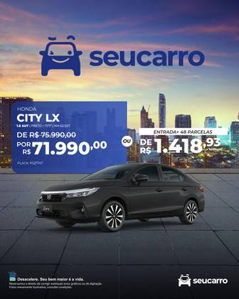 HONDA CITY 1.5 LX 16V FLEX 4P AUTOMÁTICO